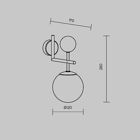 Бра Maytoni Museo MOD436WL-01BS Бра Maytoni Museo MOD436WL-01BS