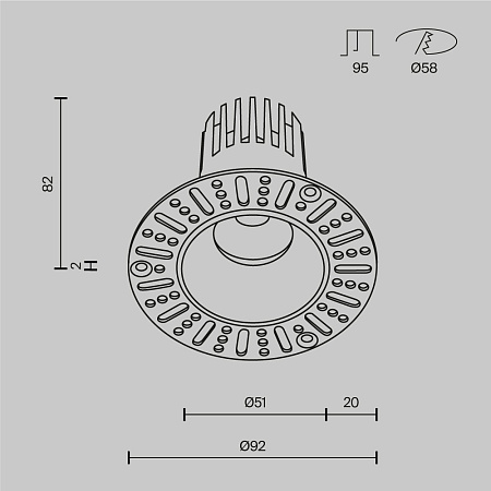 Светильник встраиваемый светодиодный Maytoni Dip DL124-10W-2.7K-TRS-W Светильник встраиваемый светодиодный Maytoni Dip DL124-10W-2.7K-TRS-W