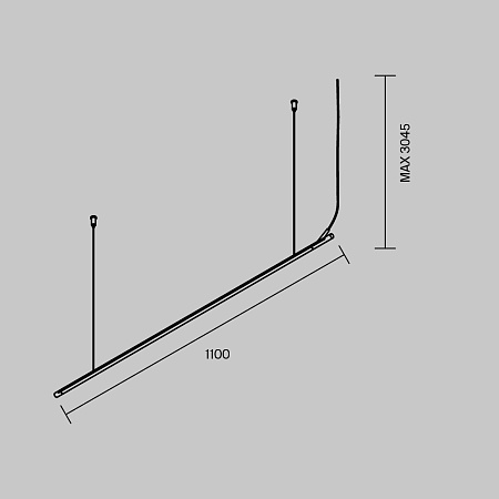 Шинопровод подвесной 1м. горизонтальный Maytoni Arity Busbar trunkings TRX233-HL-1B Шинопровод подвесной 1м. горизонтальный Maytoni Arity Busbar trunkings TRX233-HL-1B