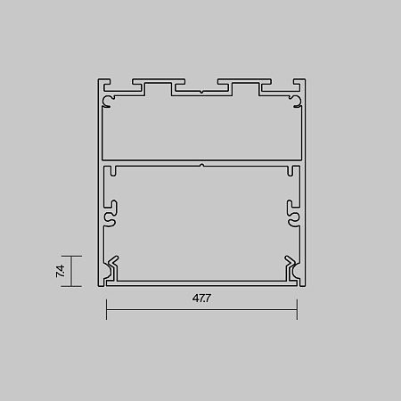 Рассеиватель для профиля 50×50 (Чёрный, 3 м), Maytoni ALM-5050T-B-DF-3M 642049 Рассеиватель для профиля 50×50 (Чёрный, 3 м), Maytoni ALM-5050T-B-DF-3M 642049