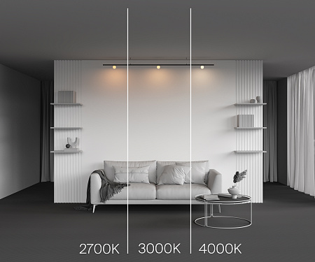 Трековый магнитный светодиодный светильник Maytoni Levity Luna TR185-1-3W2.7K-B