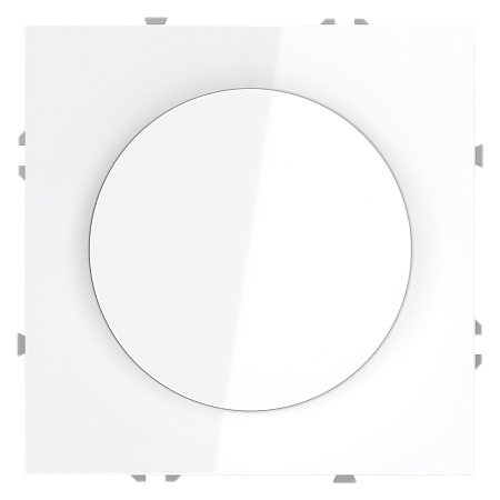 Светорегулятор встраиваемый VOLTUM S70 поворотно-нажимной 600 Вт, (белый глянцевый) VLS070301