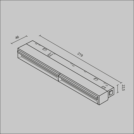 Трековый магнитный светодиодный светильник Maytoni Exility Parete TR106-2-12W3K-W Трековый магнитный светодиодный светильник Maytoni Exility Parete TR106-2-12W3K-W