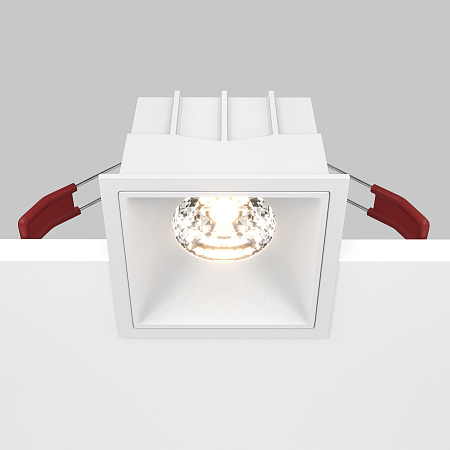 Модульный встраиваемый светодиодный светильник диммируемый Maytoni Alfa LED DL043-01-15W3K-D-SQ-W Модульный встраиваемый светодиодный светильник диммируемый Maytoni Alfa LED DL043-01-15W3K-D-SQ-W