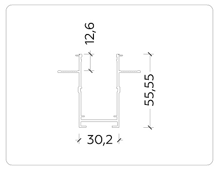 Шинопровод встраиваемый под ГКЛ 12 Magnetic 220V GL1011 Шинопровод встраиваемый под ГКЛ 12 Magnetic 220V GL1011