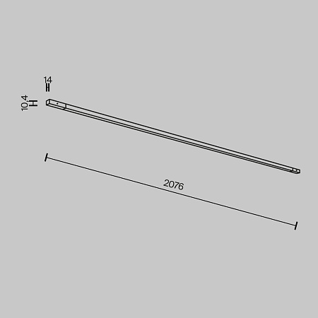 Трековый магнитный светодиодный светильник Maytoni Basity Flex TR180-1-24WTW-B