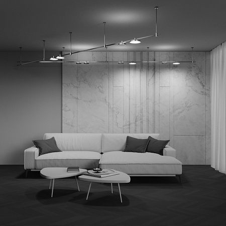 Трековый магнитный светодиодный светильник Maytoni Flarity Plato TR153-1-10W3K-PT