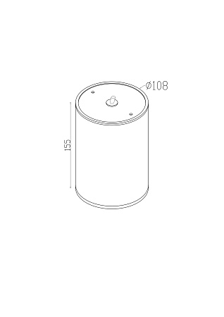 Уличный потолочный светодиодный светильник Maytoni Bar O306CL-L12GF