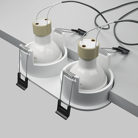 Светильник встраиваемый Maytoni Share DL126-02-GU10-W