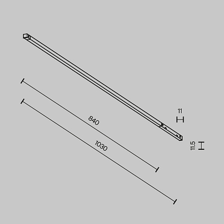 Трековый магнитный светодиодный светильник Maytoni Exility X Basis TR240-4-18WTW-DD2-B