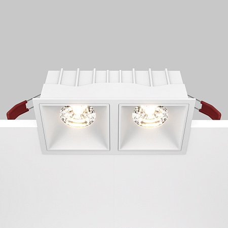 Модульный встраиваемый светодиодный светильник диммируемый Maytoni Alfa LED DL043-02-15W3K-D-SQ-W Модульный встраиваемый светодиодный светильник диммируемый Maytoni Alfa LED DL043-02-15W3K-D-SQ-W