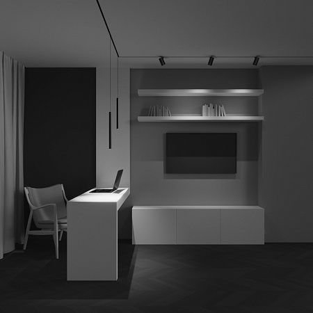 Трековый магнитный светодиодный светильник Maytoni Exility X Focus Led TR245-7W4K-B