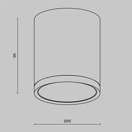 Светильник потолочный Maytoni Hoop C086CM-GX53-MRD-W