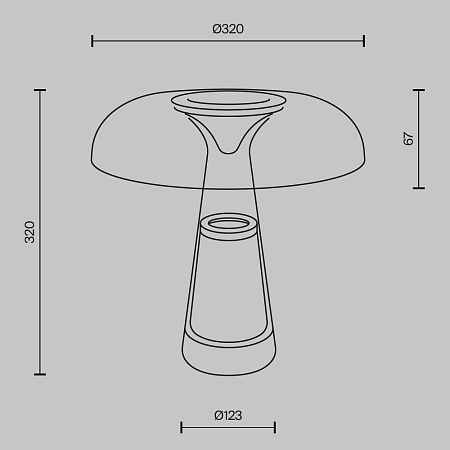 Настольная лампа Maytoni Artefact MOD484TL-L8BK