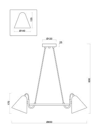 Люстра подвесная Freya Falke Market FR8001PL-05WG